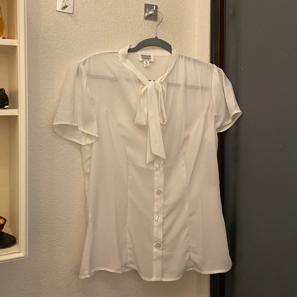 White Pussycat bow blouse from Unique Vintage